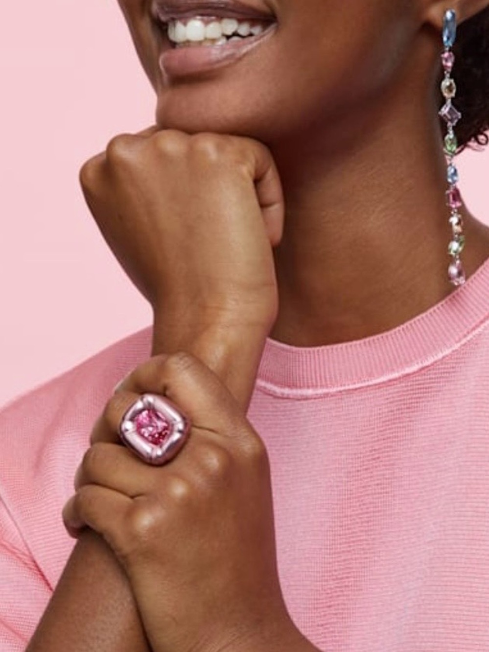 Swarovski Dulcis crystal cocktail ring